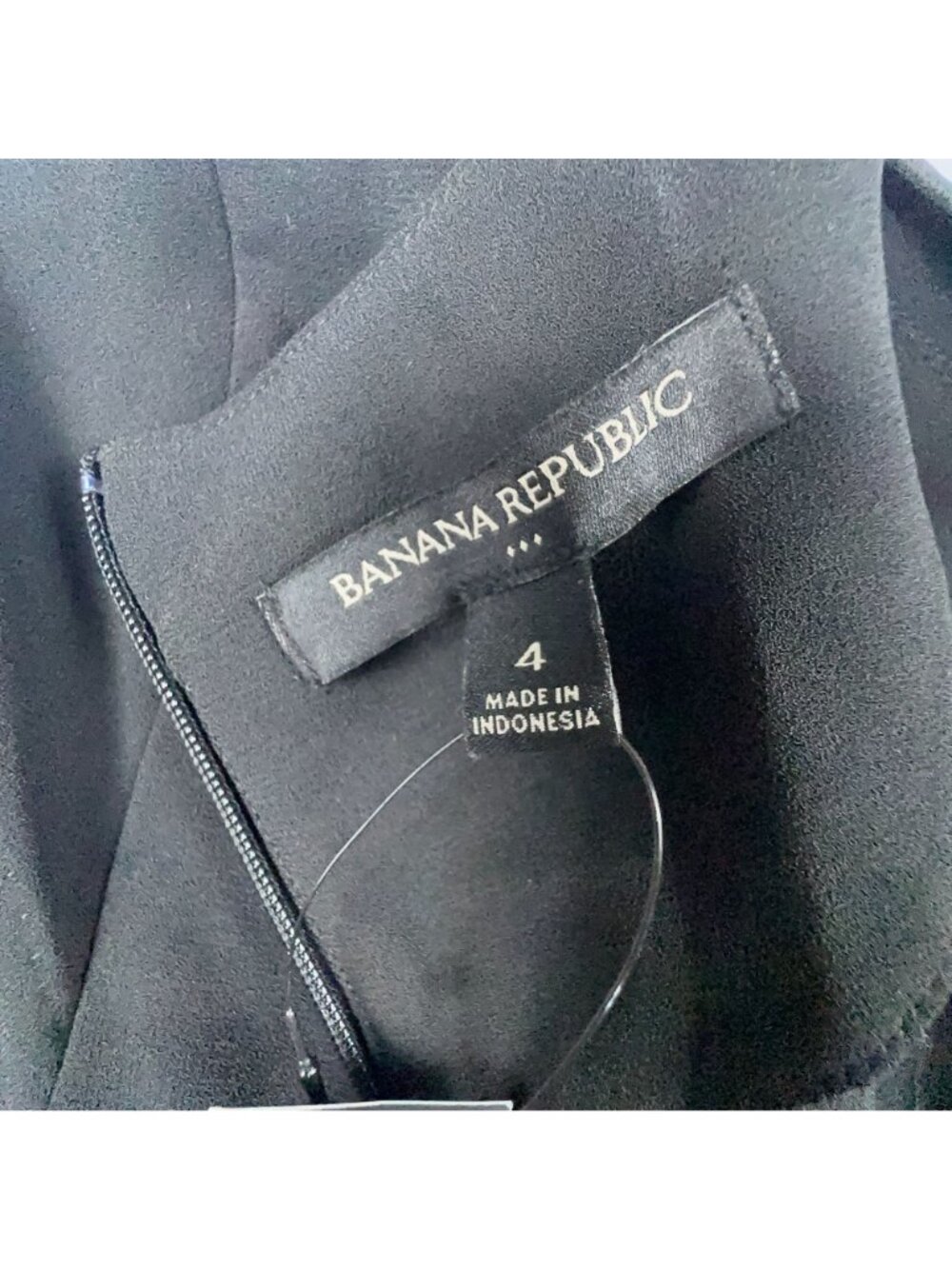 Banana Republic Dress Size 4 Black Fit Flare Cap Sleeve Empire Waist Was $89.99 - Picture 9 of 12